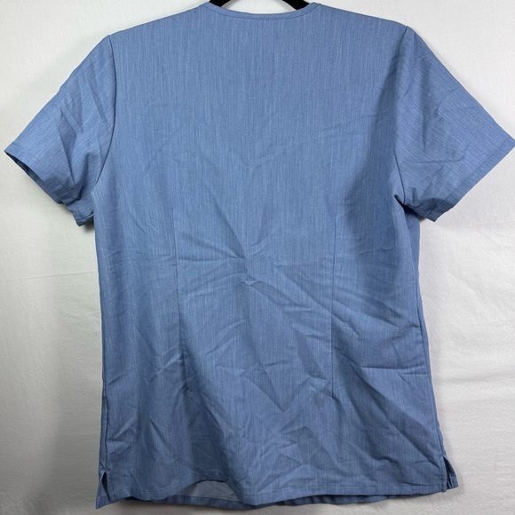 FIGS Blue V-Neck Scrub Shirt Women’s Size S - Picture 2 of 5